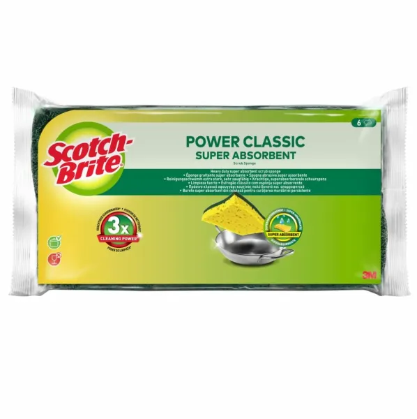 Scotch-Brite® Classic Naturfaser-Reinigungsschwamm, 6 Stück in der Packung