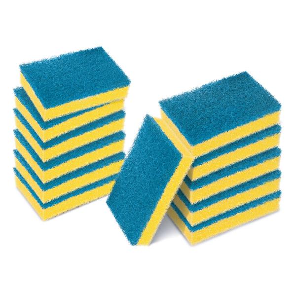 Scotch-Brite® Delicate nicht kratzender Reinigungsschwamm, 12 Stück - ideal für den täglichen Abwasch, auch für antihaftbeschichtetes Kochgeschirr und Glas