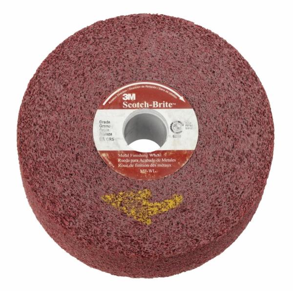 Scotch-Brite™ Metal Finishing gewickelte Kompaktscheibe MF-WL, 203 mm x 76 mm x 76 mm, 6A MED