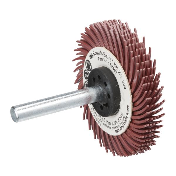 Scotch-Brite™ Bristle Disc BB-ZS mit Schaft, rot, 50,8 mm, P220, Typ C