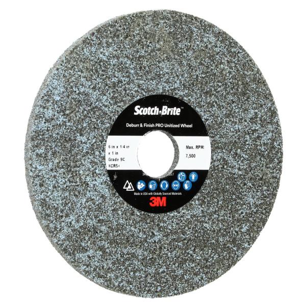 Scotch-Brite™ Deburr and Finish Pro Kompaktscheibe DP-UW, 152.4 mm x 6.35 mm x 25.4 mm, 9C XCRS+