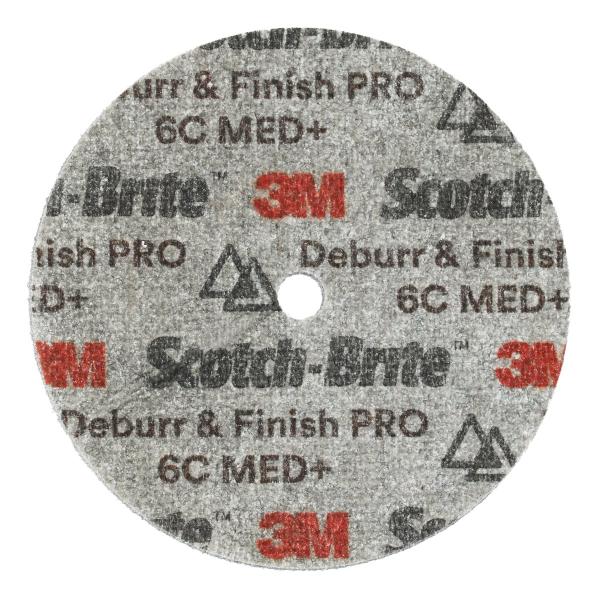 Scotch-Brite™ Deburr and Finish Pro Kompaktscheibe DP-UW, 75 mm x 19 mm x 6,35 mm, 6C MED+