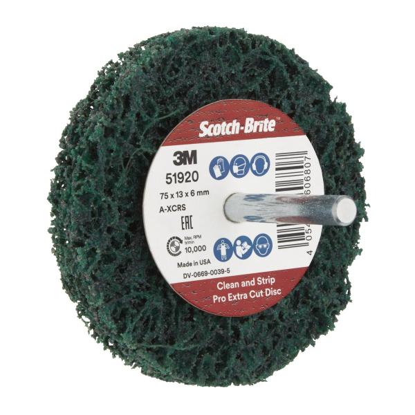 Scotch-Brite™ Grobreinigungsscheibe XT-ZS Pro Extra Cut, 75 mm x 13 mm x 6 mm, A XCRS