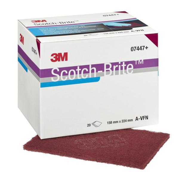 Scotch-Brite™ Handpad 7447 PRO, rot, 158 mm x 224 mm, A VFN (Palette)