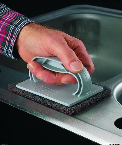 Scotch-Brite™ Handpad CF-HP 7446, grau, 152 mm x 228 mm, S MED