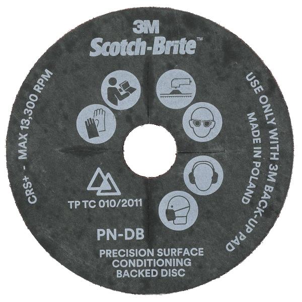 Scotch-Brite™ Langlebige Präzisions-Vliesscheibe zur Oberflächenbearbeitung, PN-DB, Coarse, 100 mm x 16 mm, 10/Carton, 40 ea/Case
