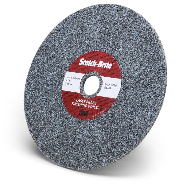 Scotch-Brite™ Laser Braze Finishing Wheel, 203 mm x 4,0 mm x 25,4 mm, FIN