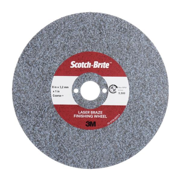 Scotch-Brite™ Laser Braze Finishing Wheel, 203 mm x 4,0 mm x 25,4 mm, FIN