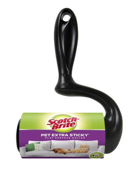 Scotch-Brite™ Pet Extra Sticky* Tierhaar-Roller für Großflächen, 48 Blatt, 1/Packung