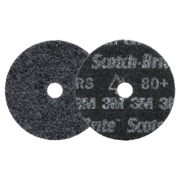 Scotch-Brite™ Präzisions-Vliesscheibe Heavy Duty, HD-DH, Extra Coarse 80+, 102 mm x 16 mm, 100 ea/Case