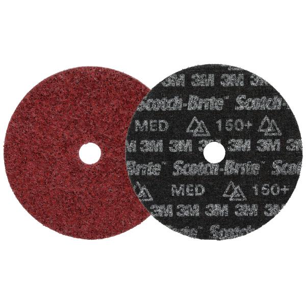 Scotch-Brite™ Präzisions-Vliesscheibe Heavy Duty, HD-DH, Medium 150+, 178 mm x 22.23 mm, 25 ea/Case