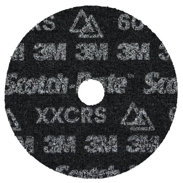 Scotch-Brite™ Präzisions-Vliesscheibe Heavy Duty, HD-DH, X-Extra Coarse 60+, 102 mm x 16 mm, 100 ea/Case