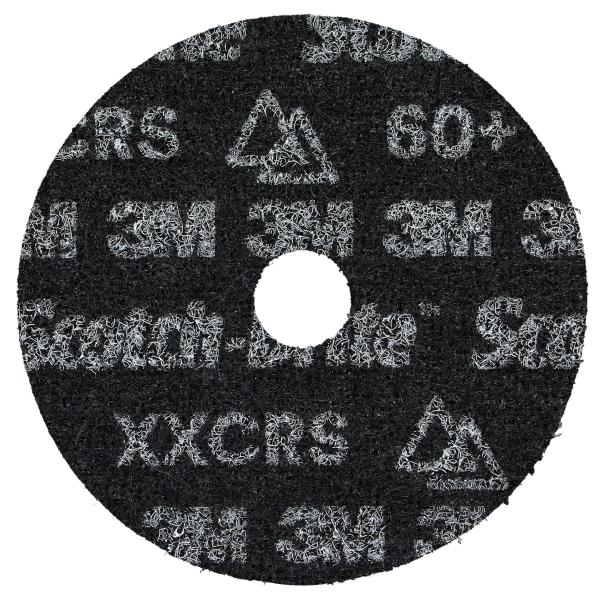 Scotch-Brite™ Präzisions-Vliesscheibe Heavy Duty, HD-DH, X-Extra Coarse 60+, 127 mm x 22.23 mm, 50 ea/Case