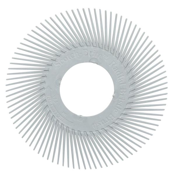 Scotch-Brite™ Precision Radial Bristle Brush, PN-RB, 120+, 6 in, Type A, without Adapter, 40/Carton, 80 ea/Case