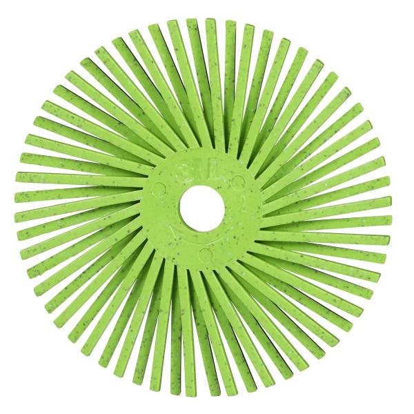 Scotch-Brite™ Precision Radial Bristle Brush, PN-RB, 50+, 76,2 mm x 9,525 mm (3 Zoll x 3/8 Zoll), Typ A