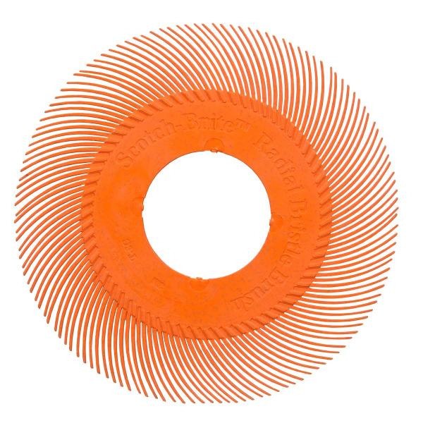 Scotch-Brite™ Precision Radial Bristle Brush, PN-RB, 80+, 7-5/8 in, Type C, without Adapter, 70 ea/Case