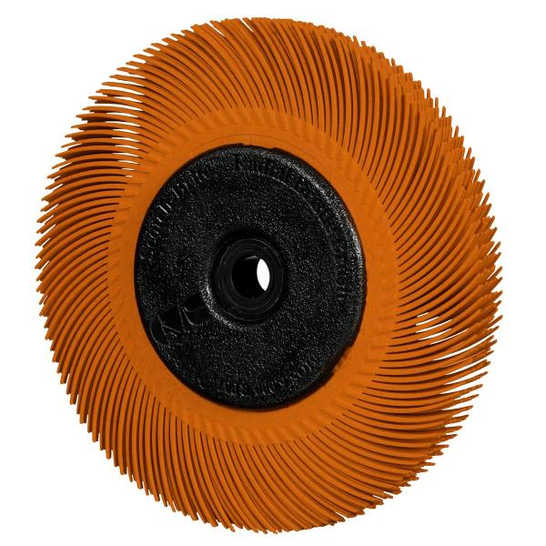 Scotch-Brite™ Precision Radial Bristle Brush, PN-RB, 80+, 193,675 mm x 25,4 mm x 31,75 mm (7-5/8 Zoll x 1 Zoll x 1-1/4 Zoll), Typ C, mit Flansch