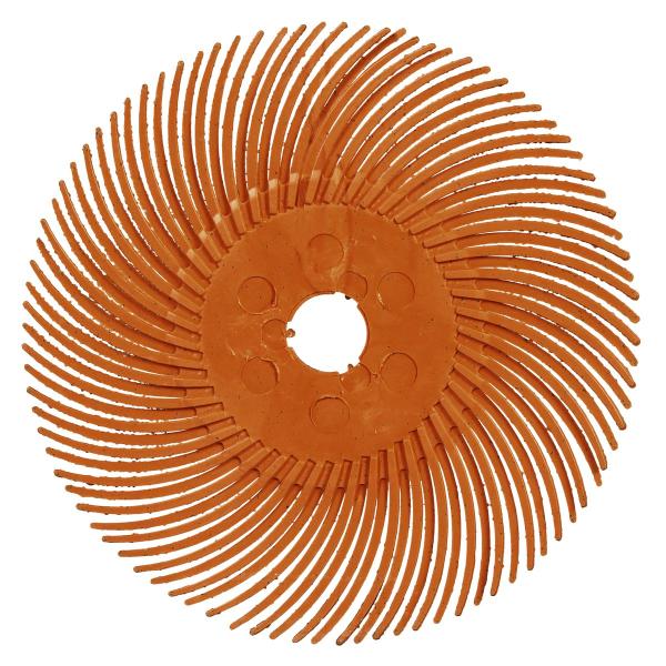 Scotch-Brite™ Precision Radial Bristle Brush, PN-RB, 80+, 50,8 mm x 9,525 mm (2 Zoll x 3/8 Zoll), Typ C,
