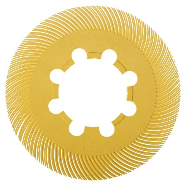 Scotch-Brite™ Radial Bristle Brush BB-ZB Einzelsegment, gelb, 193,5 mm, P80, Typ C (Nachfüllpackung)