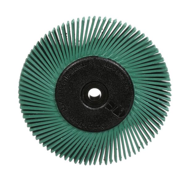 Scotch-Brite™ Radial Bristle Brush BB-ZB mit Kunststoff-Flansch, grün, 152,4 mm x 12,7 mm x 25,4 mm, P50, Typ A