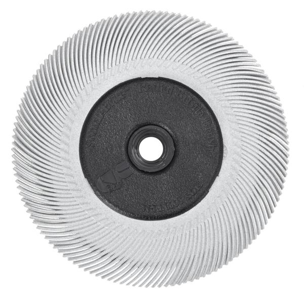 Scotch-Brite™ Radial Bristle Brush BB-ZB mit Kunststoff-Flansch, weiß, 193,5 mm x 25,4 mm, P120, Typ C
