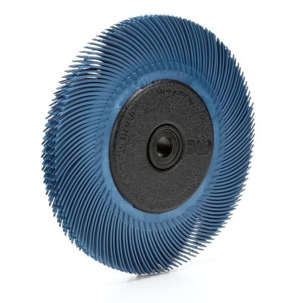 Scotch-Brite™ Radial Bristle Brush RB-ZB mit Kunststoff-Flansch, blau, 152,4 mm x 11,11 mm x 25,4 mm, P400, Typ C