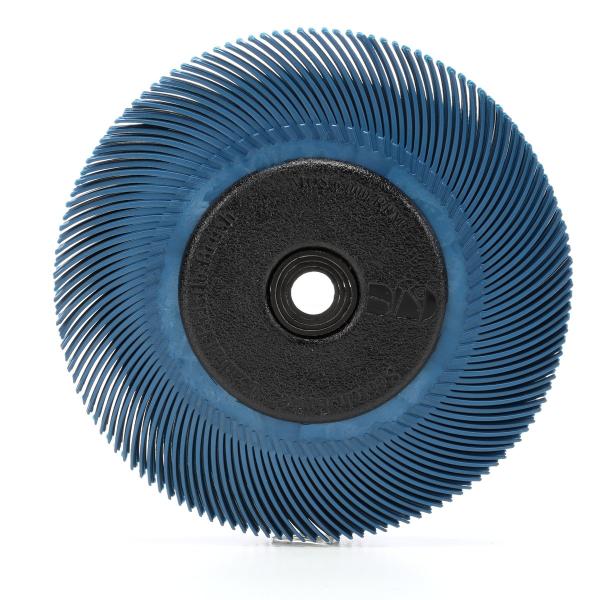 Scotch-Brite™ Radial Bristle Brush RB-ZB mit Kunststoff-Flansch, blau, 152,4 mm x 11,11 mm x 25,4 mm, P400, Typ C