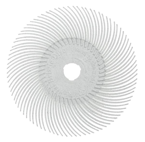 Scotch-Brite™ Radial Bristle Brush RB-ZB, weiß, 76,2 mm x 9,5 mm, P120, Typ C