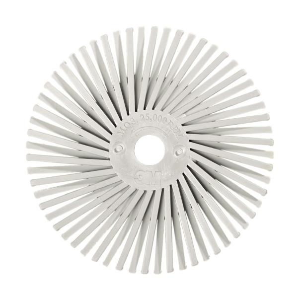 Scotch-Brite™ Radial Bristle Brush RB-ZB, weiß, 76 mm x 9,5 mm, P120