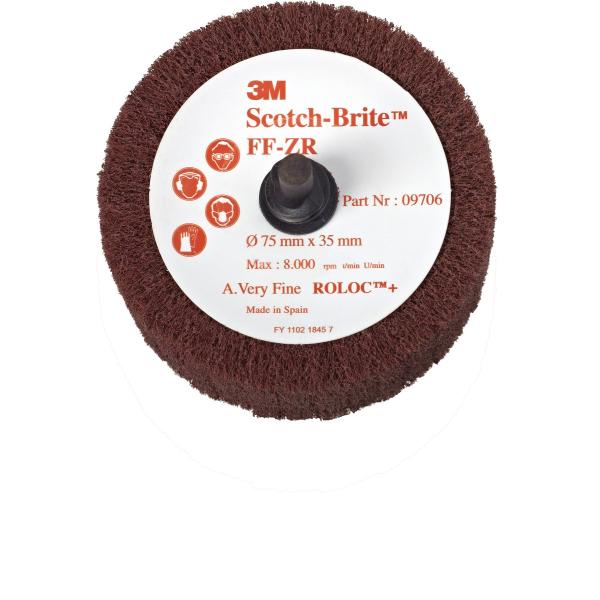 Scotch-Brite™ Roloc™ Lamellenbürste FF-ZR, rot, 50 mm x 25 mm, A VFN