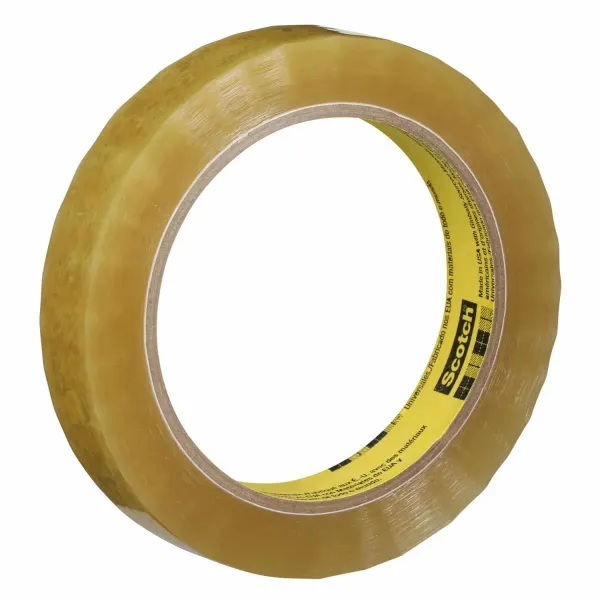 Scotch® Light Duty Packaging Tape 681 Clear Moisture Chemical Resistant, 1 in x 72 yd, 36 per case