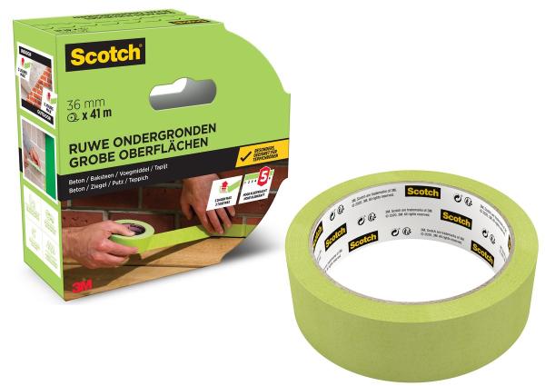 Scotch® Malerabdeckband für raue Oberflächen, 36 mm x 41 m, 1 Rolle/Packung, 70% PEFC, SGSCH-PEFC-COC-110078