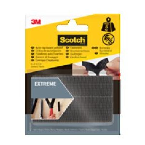 Scotch® Extreme Fastener Klebeband RF67310 76SE, Schwarz, 25mm x 76mm, 2 Sets