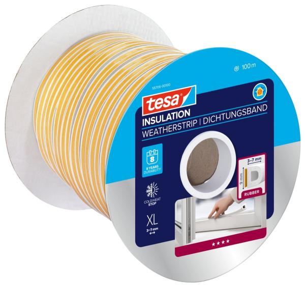 tesa® 55706, 100m x 9mm, weiss