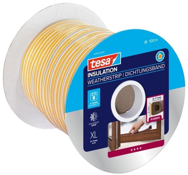 tesa® 55706, 100m x 9mm, braun
