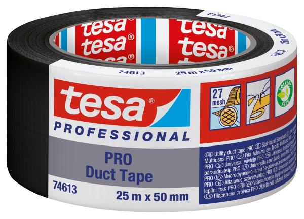 tesa® 74613 ECO PRO Gewebeband 25m x 50mm, schwarz