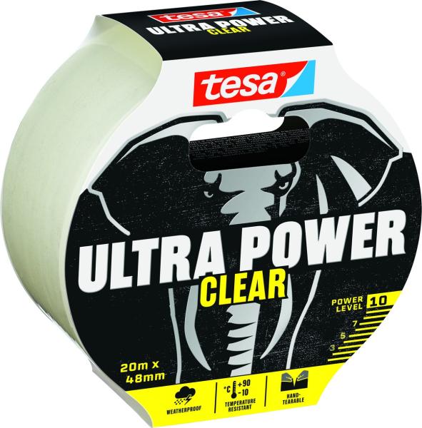 tesa® 56497 Ultra Power Extreme Tape, 20m x 48mm, transparent