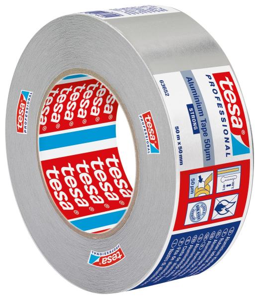tesa® 63652 Alu, 50m x 50mm, silber-matt