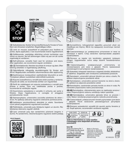 tesamoll® 5428, 6m x 9mm, weiss