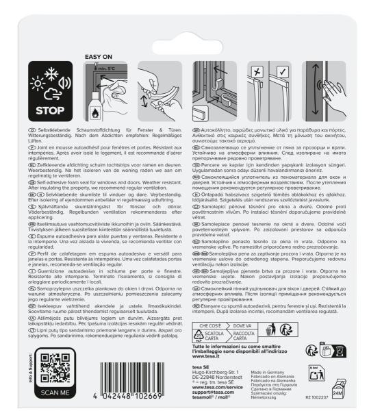 tesamoll® 5559 STANDARD, I-Profil, 6m x 9mm x 4mm, braun