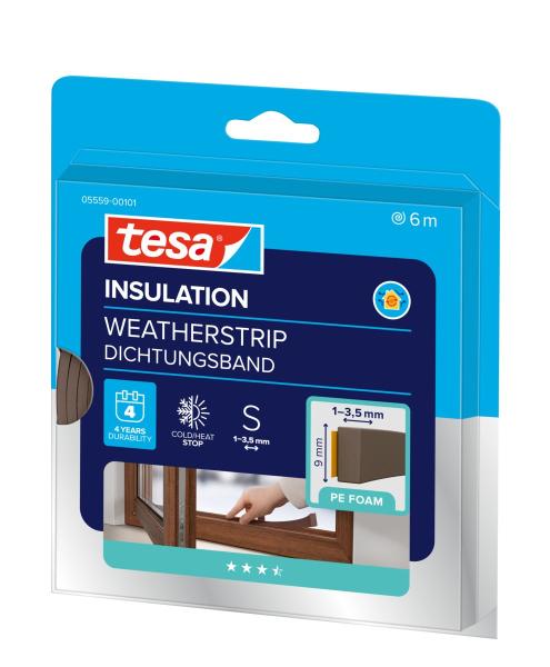 tesamoll® 5559 STANDARD, I-Profil, 6m x 9mm x 4mm, braun