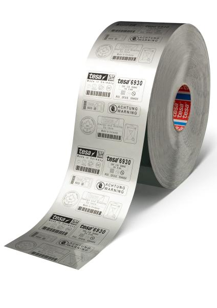 tesa® 6940 Laserfolie, 300m x 100mm, silber glänzend