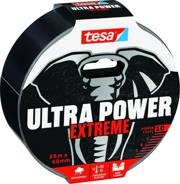 tesa® 56623 Ultra Power Extreme Tape, 25m x 50mm, schwarz