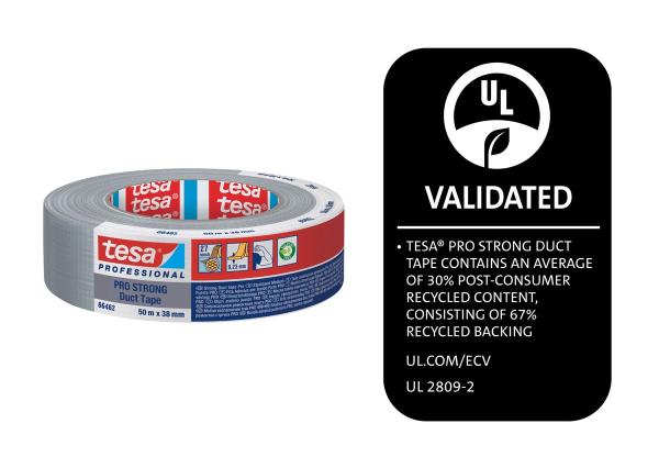 tesa® 66462 ECO PRO-STRONG Gewebeband, 50m x 38mm, grau