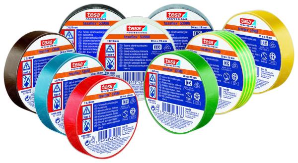 tesaflex® Professional 53988 Isolierband 7000V, 25m x 30mm, schwarz