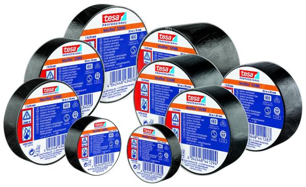 tesaflex® Professional 53988 Isolierband 7000V, 25m x 38mm, schwarz