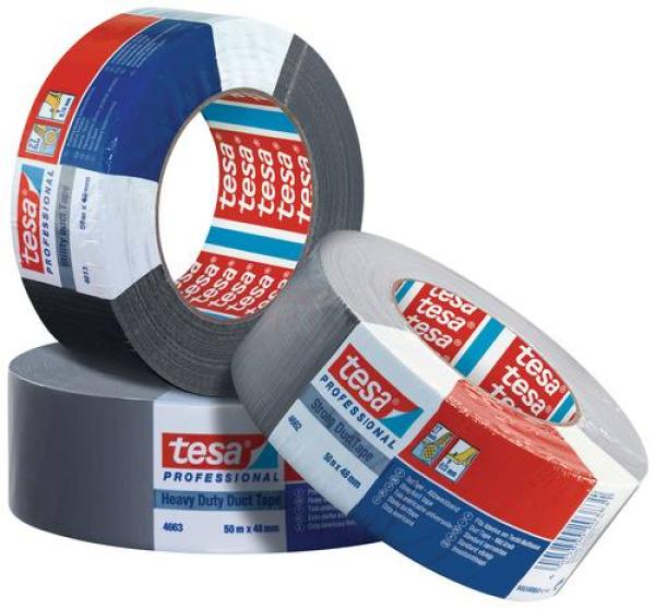 tesa® Professional 4663 Premium Steinband, 50m x 48mm, silber-matt
