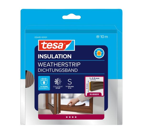 tesamoll® 5445 CLASSIC, E-Profil, 10m x 9mm x 4mm, braun