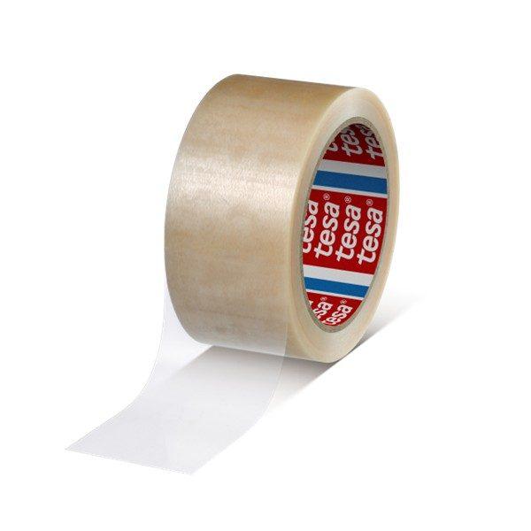tesapack® 4120 PVC Handrolle, 66m x 50mm, transparent