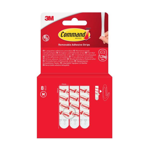 Wiederablösbare Command™ Universal-Strips 17021-8-EU, Medium, 8 Strips